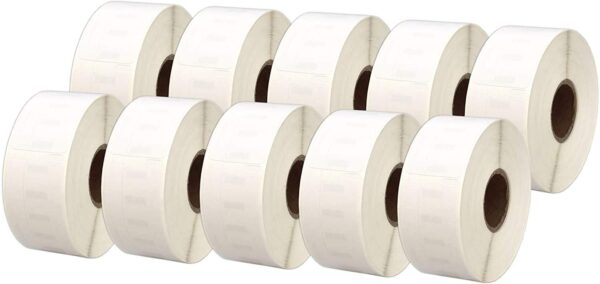 10x Dymo 11355 S0722550 - Compatibele Labels - 5000 Stuks - 51mm x 19mm