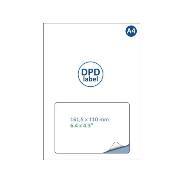 Retourlabel DPD IEZZY A4 1.000 vel 161,5x100mm 1000 labels