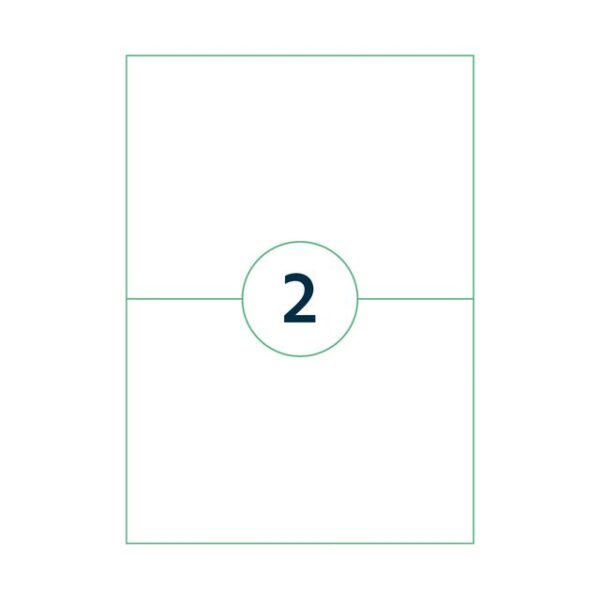 Etiket Qbasic A4 1.000 vel 210x148mm 2000 labels