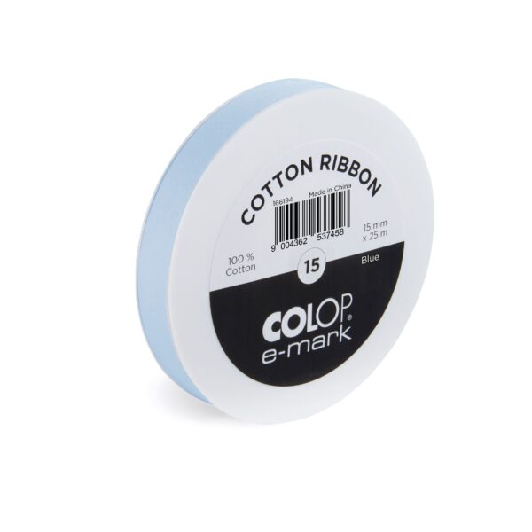 Lint Colop E-mark 15mmx25m blauw