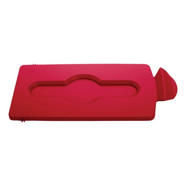 Deksel rubbermaid slim jim rs gesloten rood