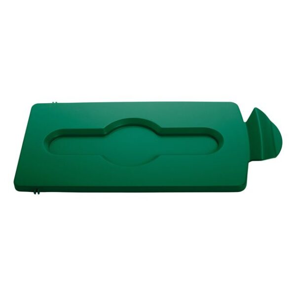 Deksel rubbermaid slim jim rs gesloten groen