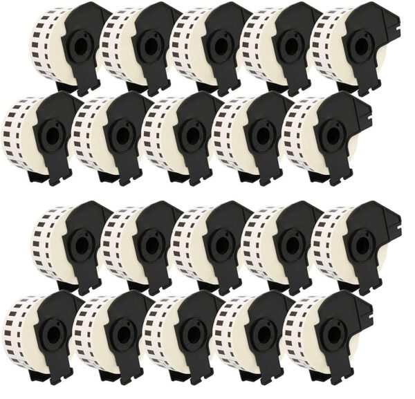 20x Brother DK-22214/DK22214 - Compatibele labels - 960/rol - 30x12mm - wit