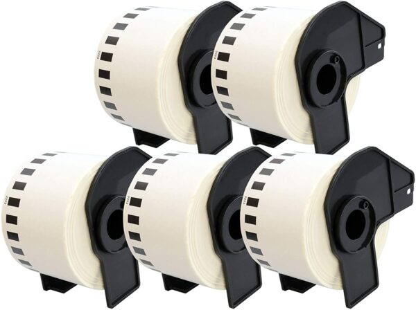 5x Brother DK-22214/DK22214 - Compatibele labels - 960/rol - 30x12mm - wit