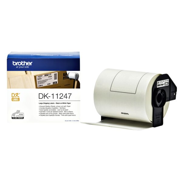 Etiket Brother DK-11247 verzendlabel groot 103x164mm 1 rol á 180 stuks wit