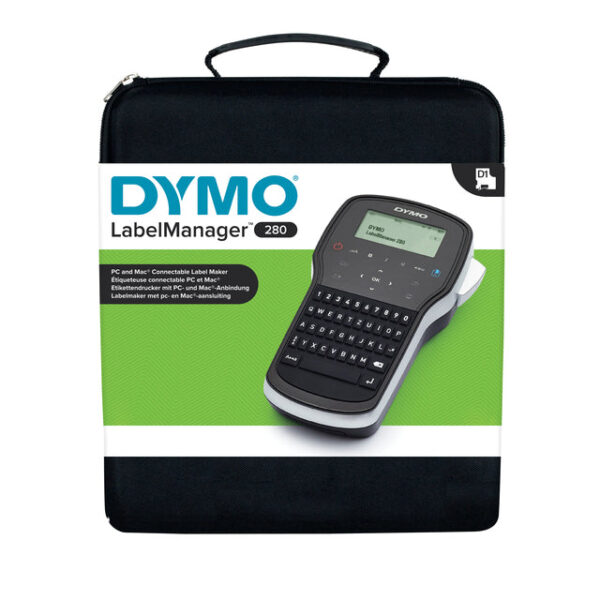 Labelprinter Dymo LabelManager 280 draagbaar qwerty 12mm zwart in koffer