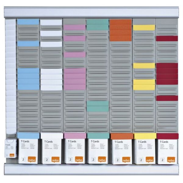 Planbord Nobo kantoorplanning T-kaart nr.2 met 24 sleuven