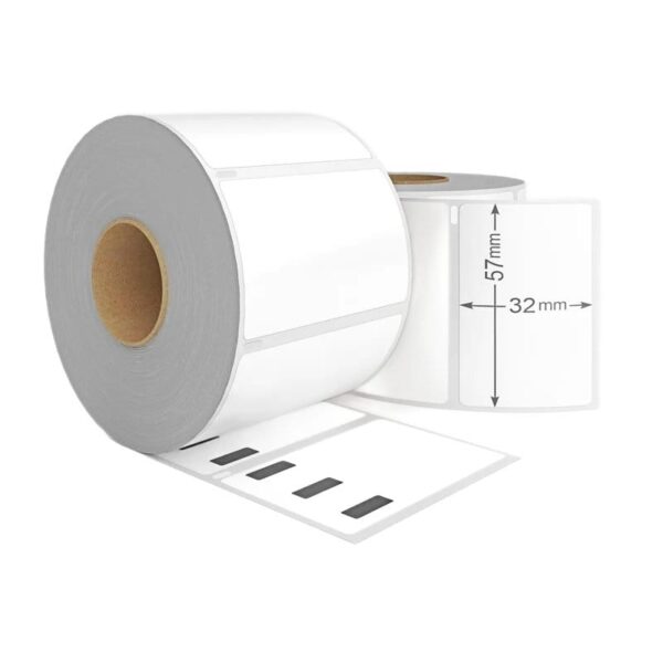 Dymo 11354 compatibel label wit 57x32mm 1000st/rol huismerk