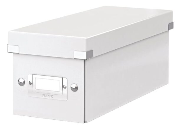 CD-opbergdoos Leitz Click & Store WOW gerecycled karton 143x136x352mm wit