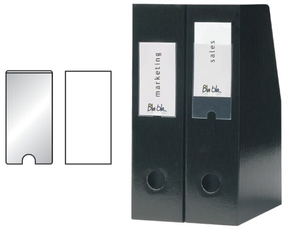 Etikethouder Djois 55x150mm zelfklevend transparant 6 stuks