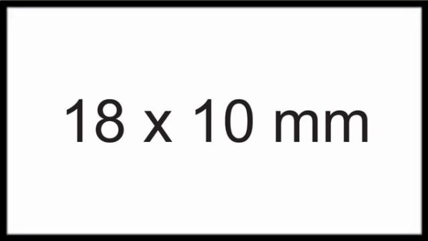 Prijsetiket 10x18mm Sato PB1 afneembaar wit